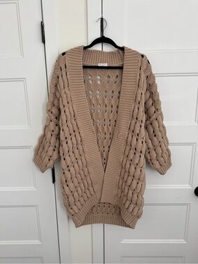 Brunello Cucinelli Twisted Cable Knit Cardigan Women’s Sweater | Made in Italy